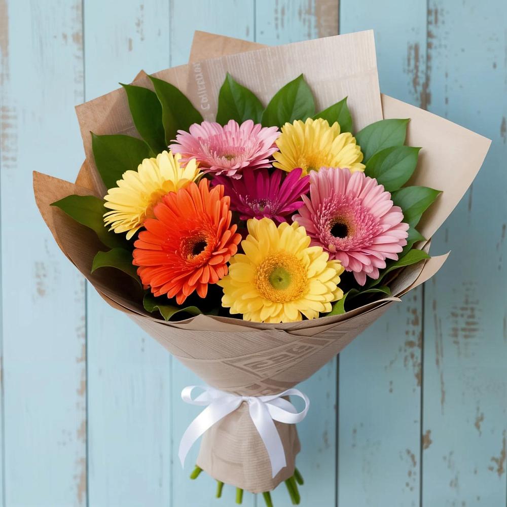Букет цветов из: Герберы в Львовском