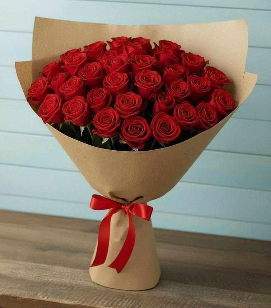 Красные розы Милано в Львовском Букет Красные розы Милано в Львовском