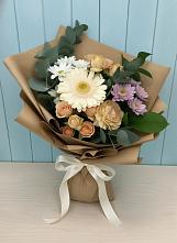 Букет цветов из:  Герберы и Хризантемы в Львовском