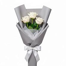 Букет 3 белые розы #REPLACE_PRED# Львовском