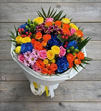 Букет цветов из:  Розы и Хризантемы в Львовском