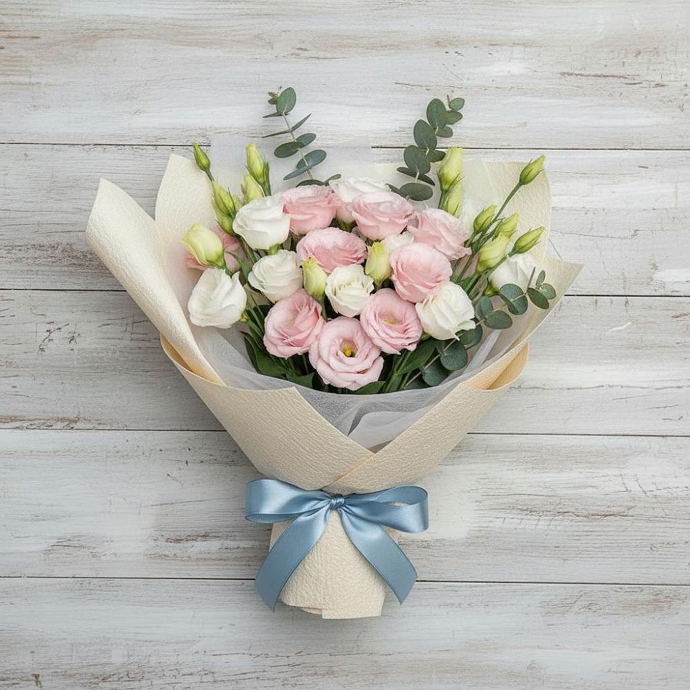 Букет цветов из: Лизиантусы в Львовском